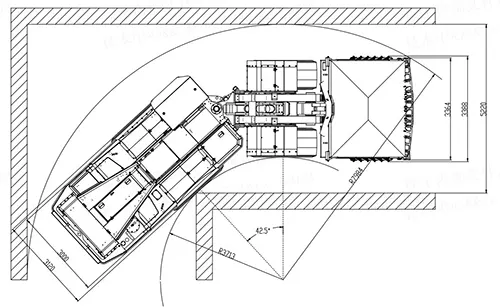 10 Powerful Features of the CNR-LHD-80D Underground Mining LHD Loader PRST01 - CNR-LHD-80D Underground Mining LHD Loader - outline drawing 1
